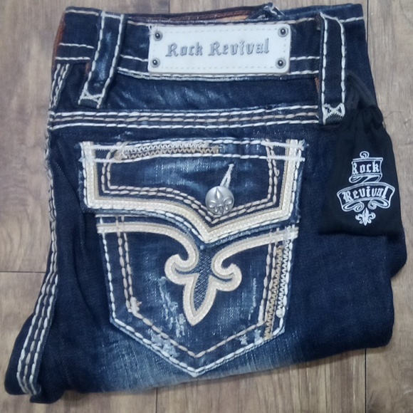 Rock Revival Women's 26 Easy Boot Kai Embellished Embroidered Distressed NWT - Picture 6 of 13